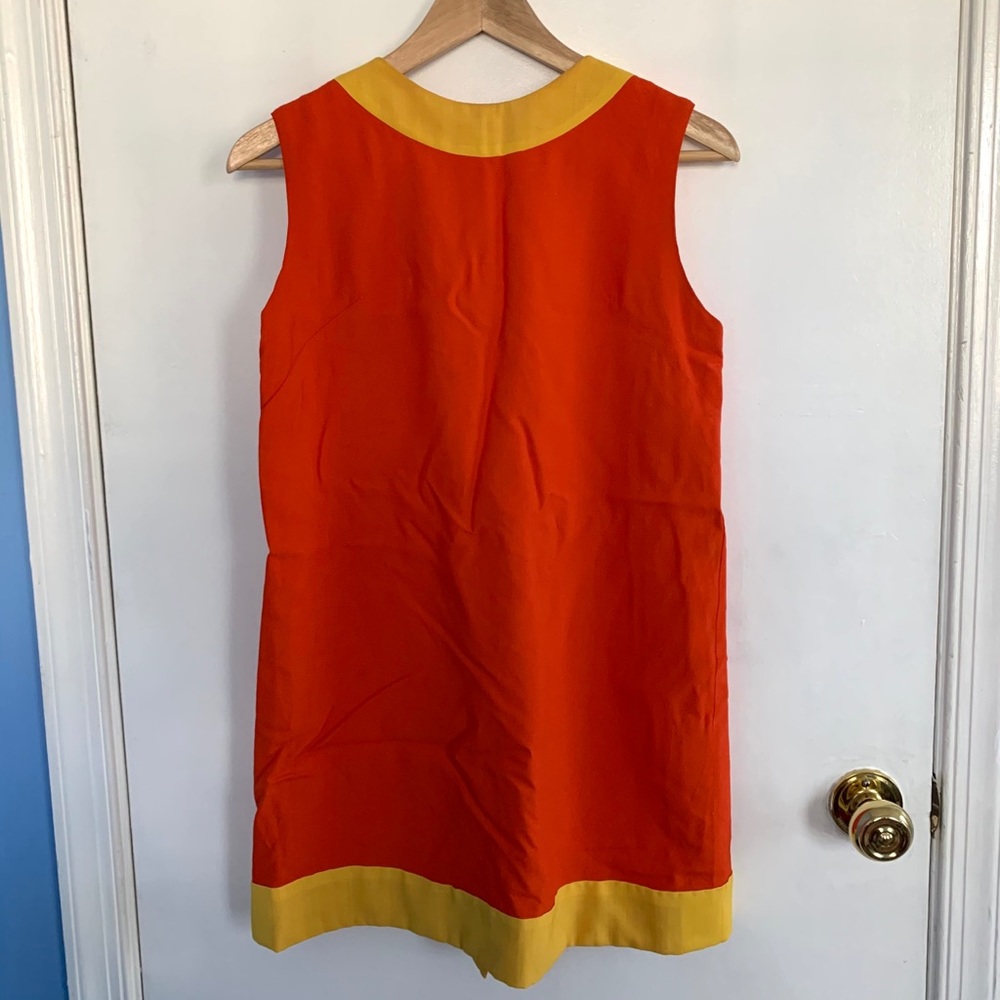 Vintage 1960s Colorblock Mod Mini Dress